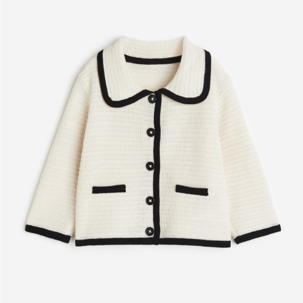 H&M Baby Cream and Black Trim Jacket